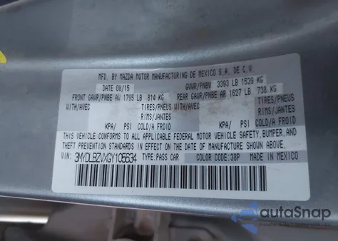 2016 Scion Ia from USA, damaged, VIN 3MYDLBZVXGY105634